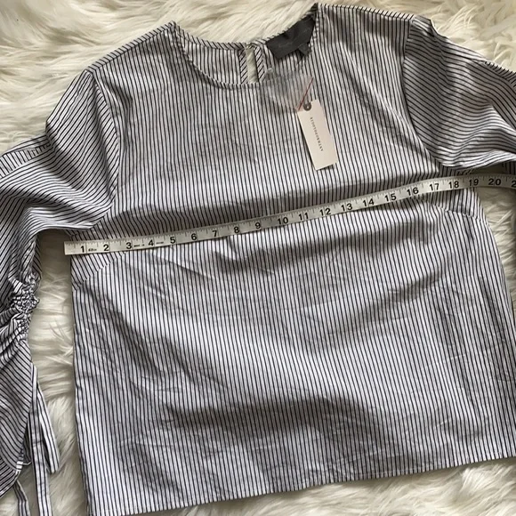 Anthropologie Sundays in Brooklyn Striped Blouse Size S - Picture 15 of 16